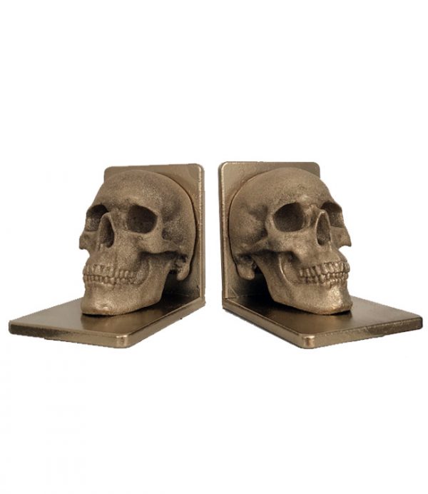 Skull Bookends by Haus of Skulls