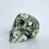 Decoupage Dollar Skull by Haus of Skulls
