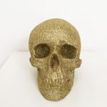 Gold Glitter Skull by Haus of Skulls