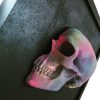 3D Skull frame with Half Rainbow Skull