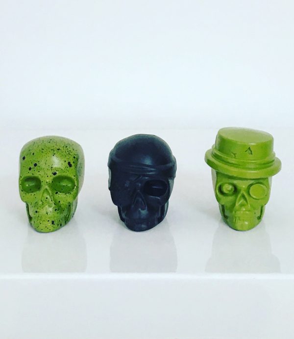 The 3 Amigos! Lime Mix Skulls by Haus of Skulls