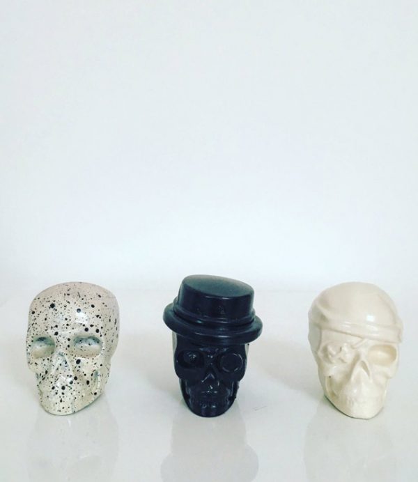 The 3 Amigos! White Mix Skulls by Haus of Skulls