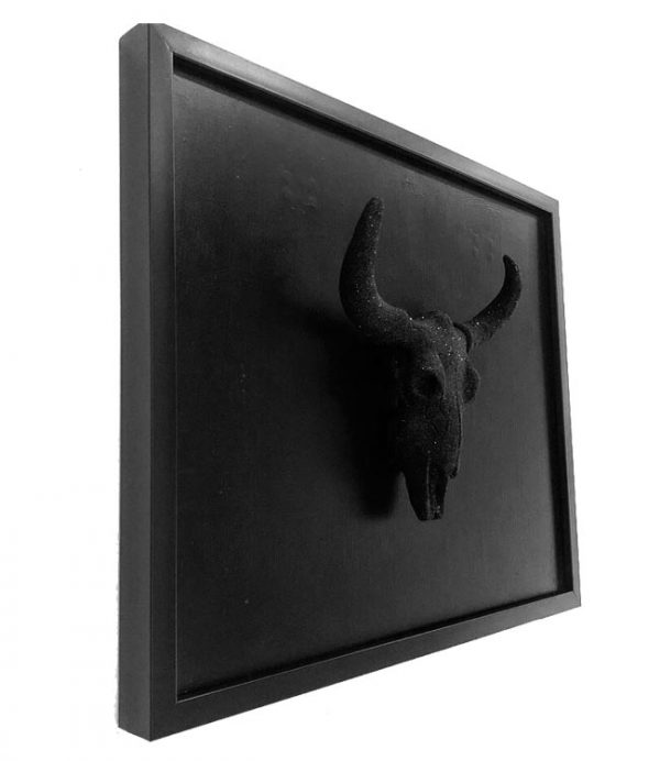 Handmade 3D Cow Frame by Haus of Skulls