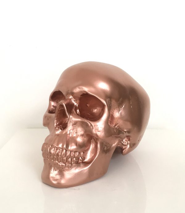 Rose Gold Handmade Skull by Haus of Skulls