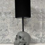Grey Skull Lamp