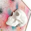 3D Skull Frame with Half White Skull