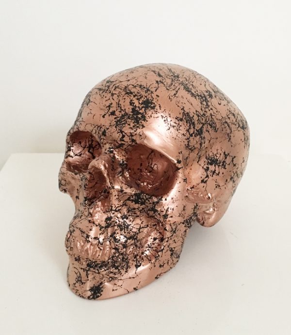 Rose Gold Marble Skull by Haus of Skulls