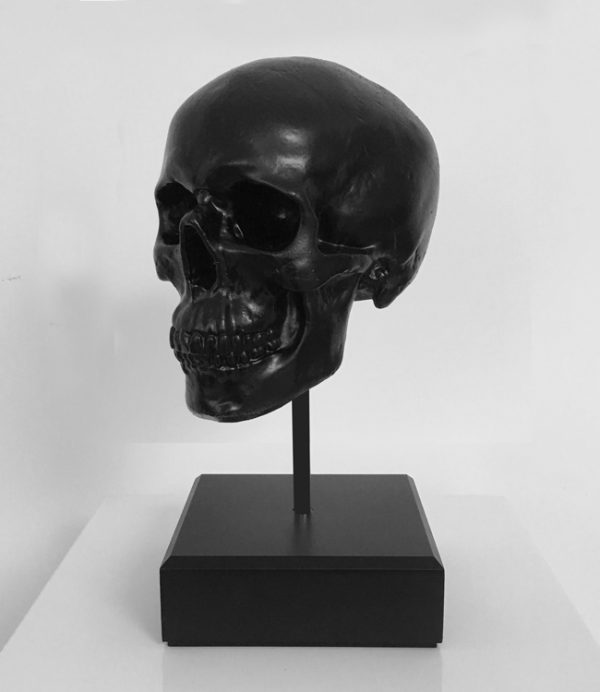 Black Skull on Plinth by Haus of Skulls
