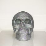 Silver Holographic Glitter Skull by Haus of Skulls