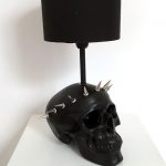 Handmade Liberty Skull Lamp by Haus of Skulls