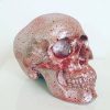 Silver and Red Splatter Skull