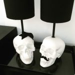 Mr and Mrs Skull Lamps