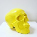 Yellow Handmade Skull by Haus of Skulls