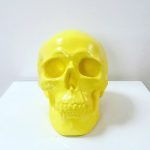 Yellow Handmade Skull by Haus of Skulls