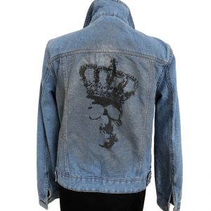 Up-cycled Denim Jacket by Haus of Skulls
