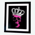 Pink Skull Crown Print by Haus of Skulls