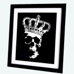 White Skull Crown Print by Haus of Skulls