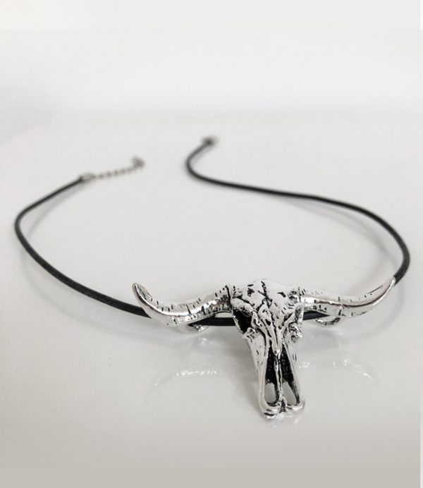 Buffalo / Bull Skull Necklace by Haus of Skulls