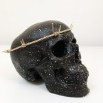 Barbed Wire Halo Skull by Haus of Skulls