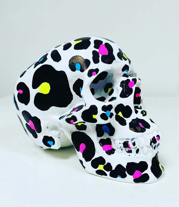 Leopard Print Skull
