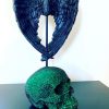 Emerald Green Rhinestone Skull