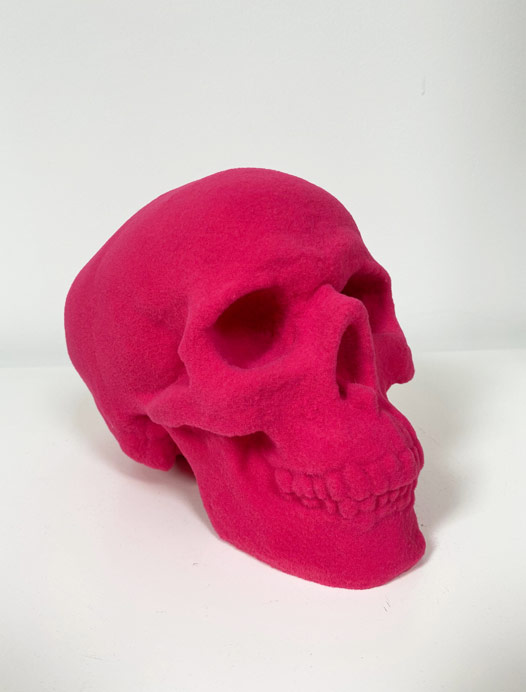 Pink Flock Skull