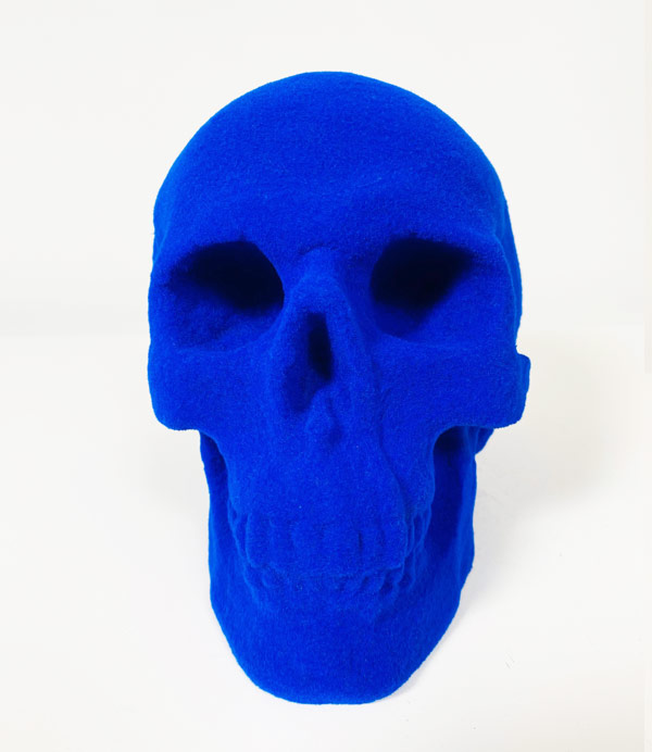 Blue Flock Skull