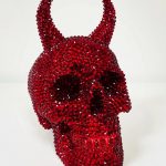 Devil Rhinestone Skull
